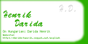 henrik darida business card